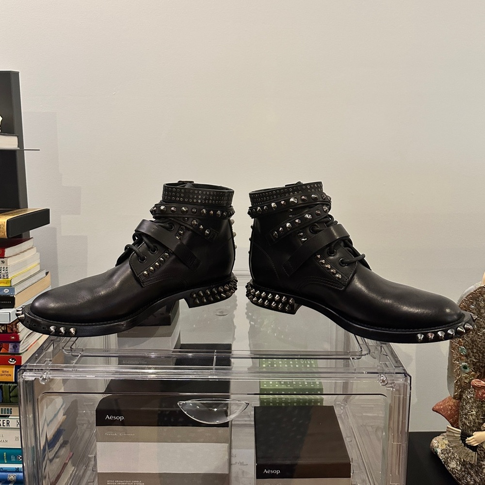 Hedi Slimane Era Saint Laurent Paris FW13 Studded Ankle Boots IT 39 / US 8.5 - Picture 9 of 16